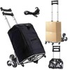 Stair Climbing Cart,330LB Capacity Collapsible Shopping Cart, Stair Climber Dolly
