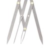 CYSFETENA Eyebrow Measuring Ruler, Foldable Stainless Steel Eyebrow Ruler with