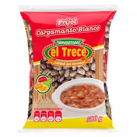El Trece Colombian Cargamanto Blanco Frijol  Beans El Trece - 460 g / 1lb