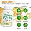 Vitamin D-3 & K-2, 10,000 IU/250 mcg,Plus Cardiovascular Support, Supports