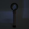 Handheld 10X Magnifier Loupe 3 LEDs Optical Glass with Measure
