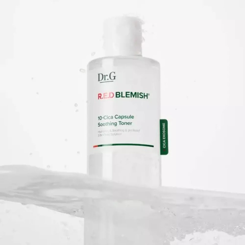 Dr.G [닥터지] NEW 레드 블레미쉬 10-시카 캡슐 수딩 토너 300ml