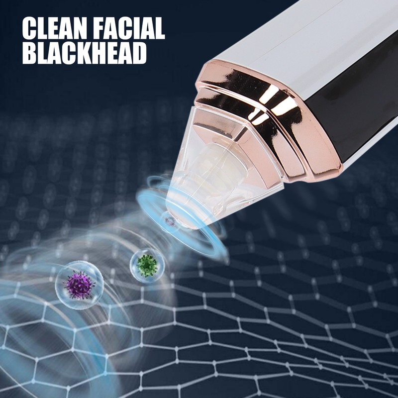 Electric Vacuum Blackhead Remover Rechargeable Face Pore Cleaner Acne Whitehead