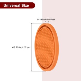 HARFINGTON 2pcs Car Cup Coasters Universal PVC Car Cup Mats Non-Slip Cup Holder Insert Coasters Car Interior Accessories, Orange