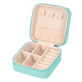 MFXIP Travel Jewelry Case Small Jewelry Box Jewelry Organizer Storage Case Portable PU Leather Mini Jewelry Travel Case for Girls Womens Earring, Necklace, Rings,Bracelets