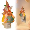 CFGPMM Easter Campfire Flickering Nightlight, Easter Night Light Plug Into