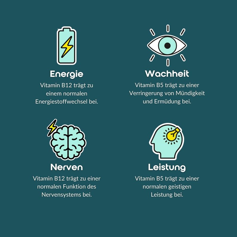 be tanics Energy Booster for Concentration with Caffeine and Vitamin