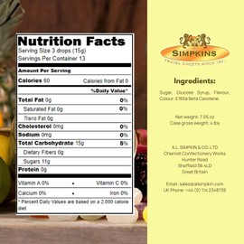 Simpkins Traditional English Barley Sugar Drops - Barley Sugar Hard Candy - Old-Fashioned Drops in Travel Tins - Dairy-Free Sweets & Nut-Free British Hard Candy - Travel Sweets 200 g