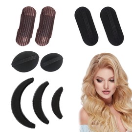 Hair Set Sponge Volume Hair 9 Pieces Fluffy Hair Bump Up Clip, Bump It Up Inserts Styling Tool Combs Clips Accessories Hair Base Set, Hair Padding for Women and Girls DIY Hairstyle