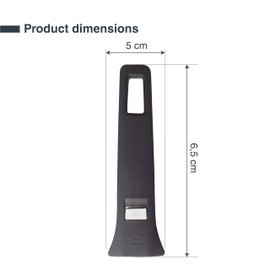 Lacor - 56601 - Removable combination handle, ergonomic design, compatible with combination pans and pans, heat-resistant bakelite, stackable, 16.5x5.1x2cm, black