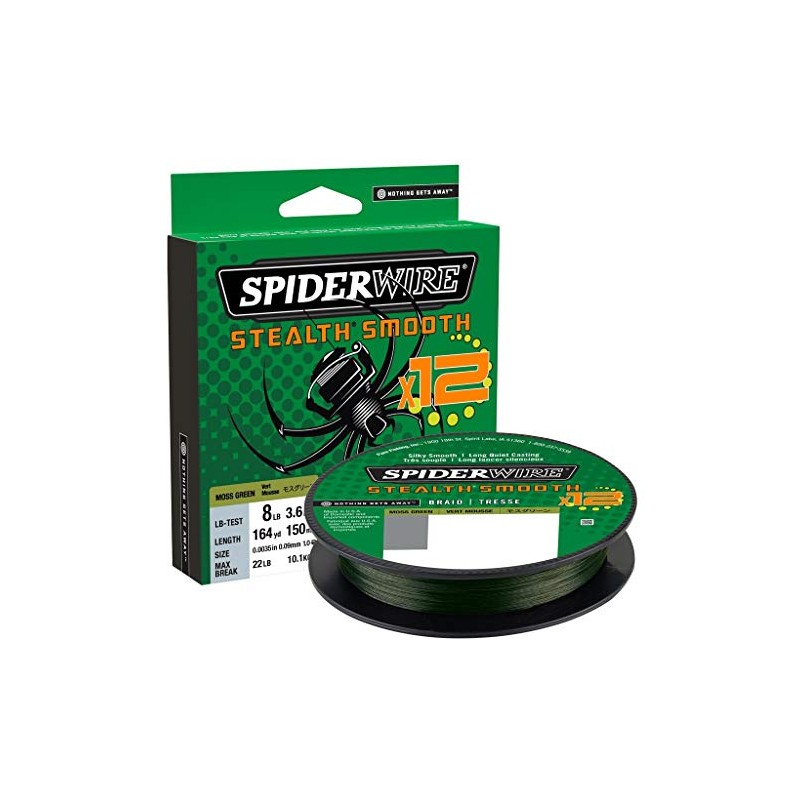 Spiderwire Stealth Smooth 12 Brins 150 m Moss Green -