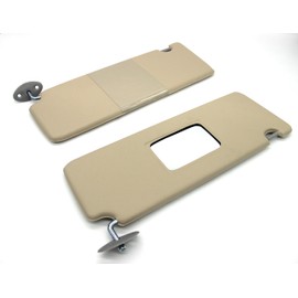 Generic Legion Part Store Sun Visors Set Compatible with Toyota Tacoma/Hilux 1995 1996 1997 1998 19999 2000 2001 2002 2003 2004 Beige 13"" X 6"" (hole to hole 1.5"")