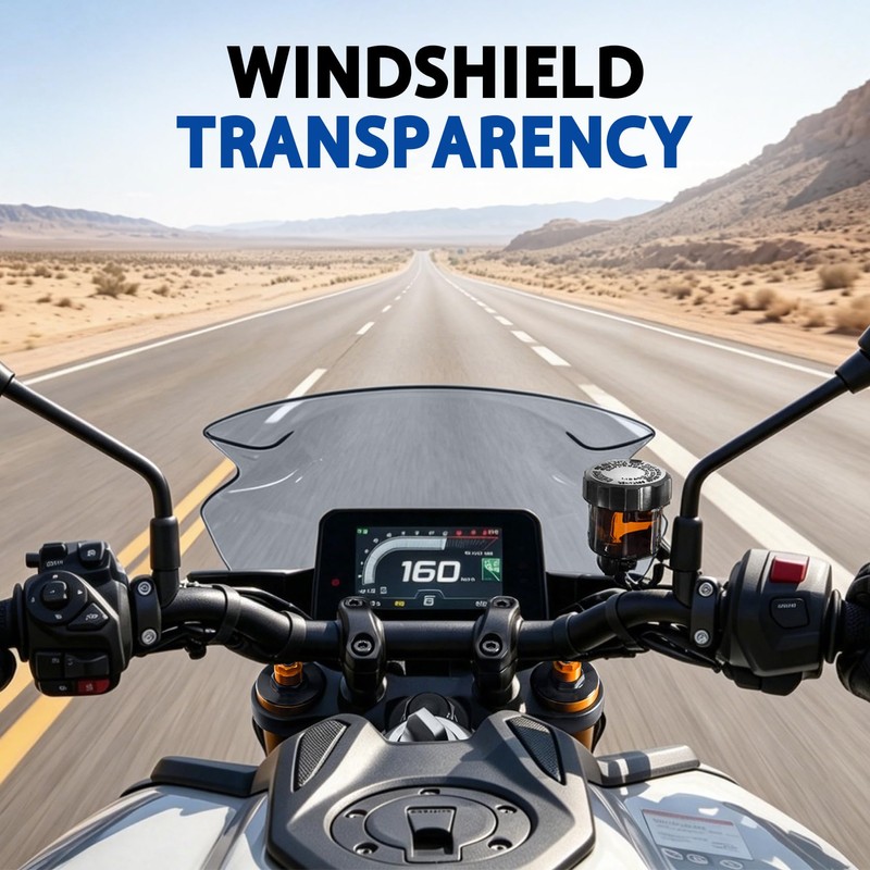 Double Bubble Windshield Fit for MT-09 MT09 SP 2021-2023, Smoke
