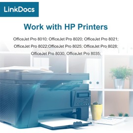 LinkDocs 910XL Ink Cartridges Combo Pack Remanufactured Replacement for HP Ink 910 910XL Compatible with HP Printers 8020 8025 8035 8028 8010 8030 8010 8022 8015 8018, 4 Pack