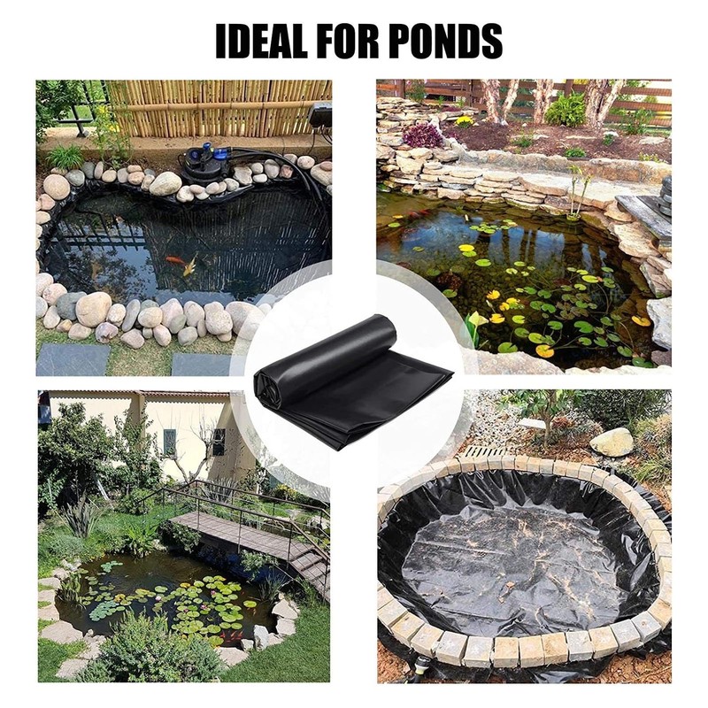 PE Pond Liner, and Flexible, Suitable for Water Gardens, Fish