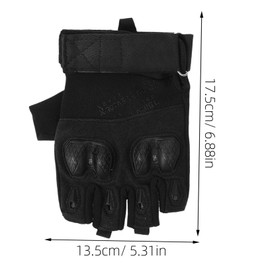 Operitacx 1 Paar Halbfinger Fahrradhandschuhe für Outdoor Aktivitäten rutschfeste Atmungsaktive Fitness für Herren für Radfahren Training und Sport