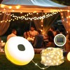 Solar Camping String Lights with 100 LEDs, 33 FT Outdoor