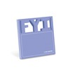 1-Count Knock Knock FYI Diecut Sticky Notes, Cute Sticky Notes, 3 x 3-inches Each