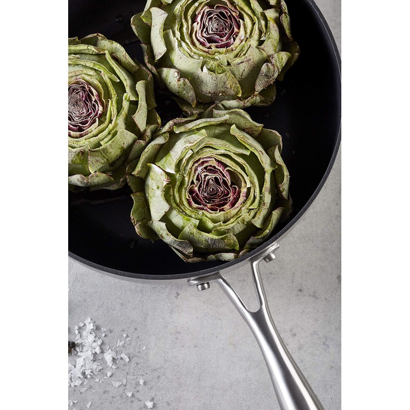 Scanpan CTX Covered Deep Sautè Pan, 4 Quart, Silver