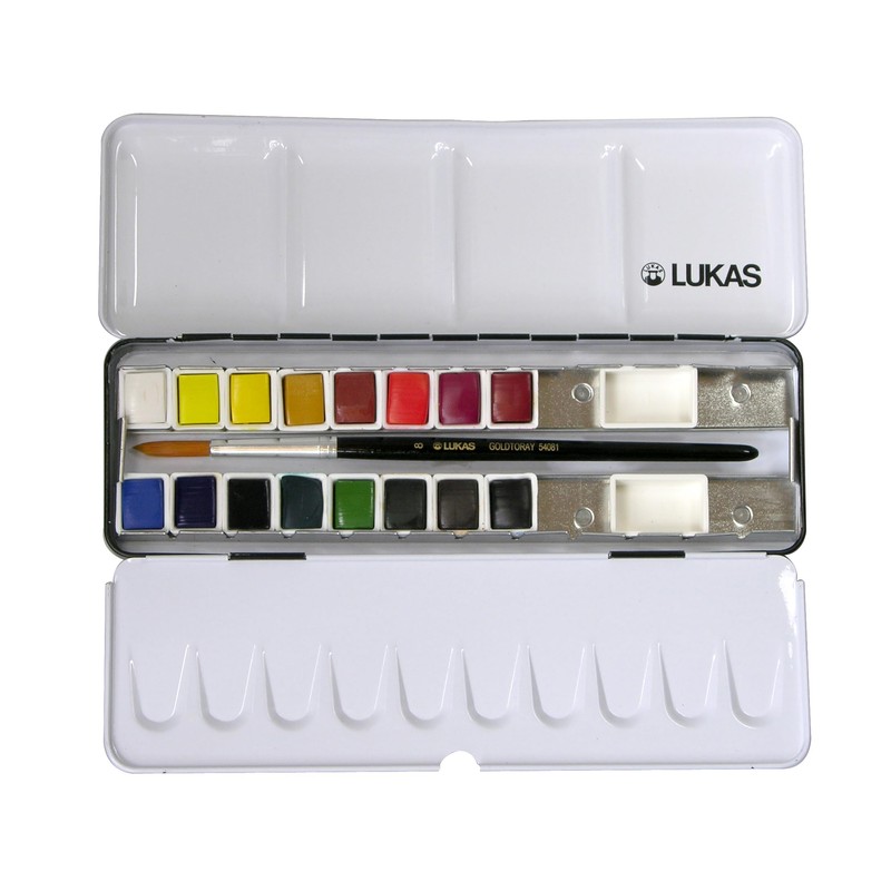 Lukas AQUARELL STUDIO 67420000 Artist Watercolour Case 16 Colours