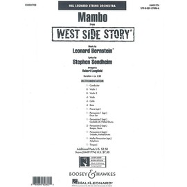 Mambo: from West Side Story. String orchestra, percussion and piano. Partition.