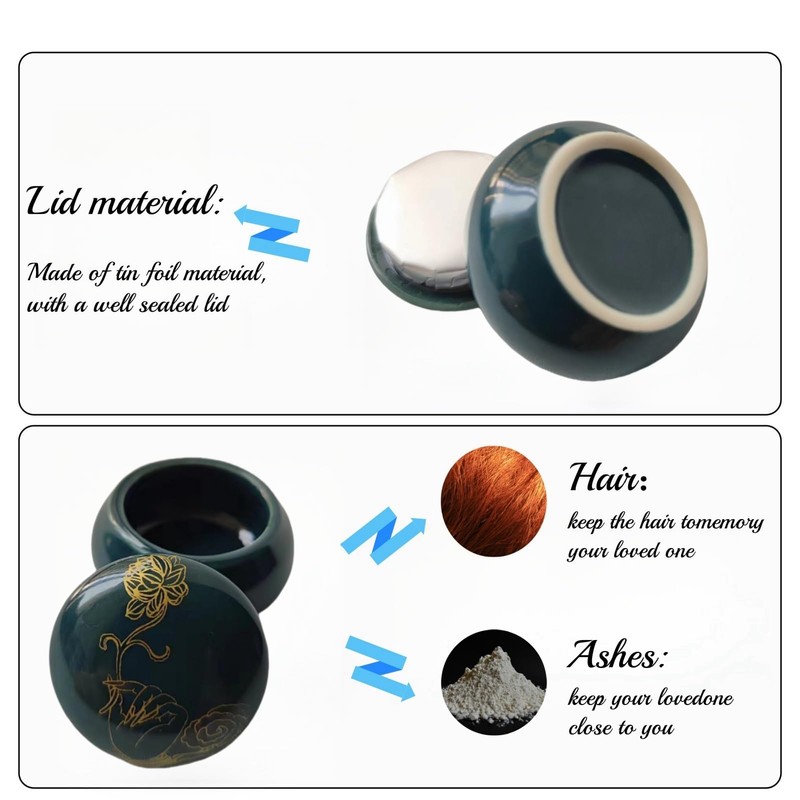 LSTCPGLAI Small Ceramic Urn for Human and Pet Ashes -