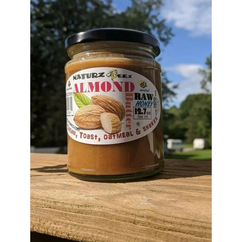 NATURZ BEEZ RAW HONEY & ALMOND BUTTER 12.7oz / 360g