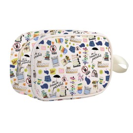 Stars Hollow TV Show Inspired Gift Cosmetic Bag Luke's Fans Lorelai & Rory Gift Makeup Zipper Pouch (luke mb)