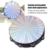 Entatial Tambourine, Double Row Jingles Hand Held Drum Panderos De