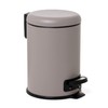 TATAY Bathroom Trash Bin with Stainless Steel Pedal, 3L Capacity,