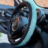 PINCTROT Bling Bling Comfy Steering Wheel Cover with Jumbo Crystal