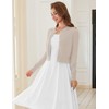 LETDIOSTO Cropped Cardigan Bolero Shrug for Women, Button Down Long