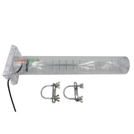 SimpleWiFi Clear Yagi Outdoor Cantenna Wi-Fi 2.4 GHz Long Range WiFi Antenna 15dBi