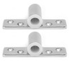 Pair Marine Oarlock Sockets 316 Stainless Steel Side Mounted Mirror