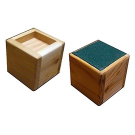 Bed Lifter - Bed Riser for 4-Inch Wide Furniture Legs (Select Lift Height) (1-Inch Lift + Felt Bottom, Clear Finish)