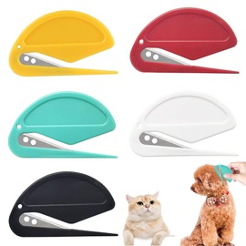 Cyhdddr 5Pcs Knotting Comb for Cats, Pet Knotting Comb De knotting comb for Dog Pet Hair Removal Tool Cat Dog Grooming Supplies Matted Fur Remover