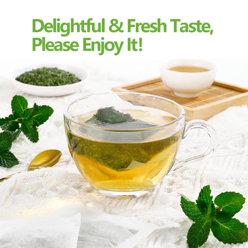 Premium Peppermint Tea Bags, 100 Tea Bags, Made with 100%