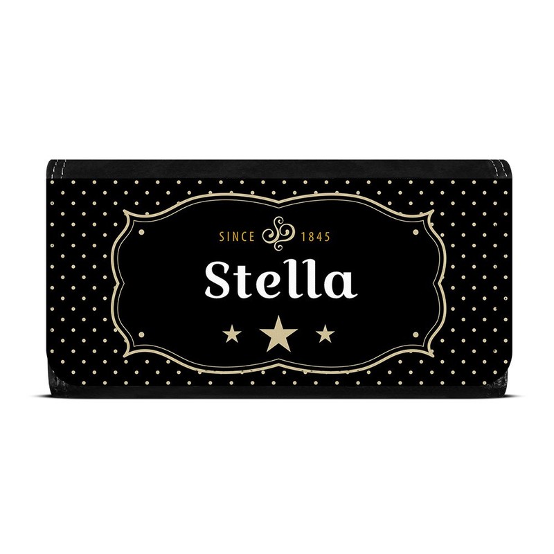 Wallet with Name Stella - Retro Crest Design - Wallet,