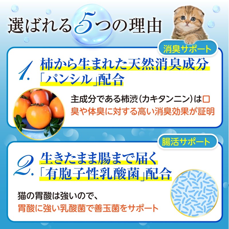PETONIST Cat Dedicated Lactic Acid Bacteria Supplement, Dental Care, Bad