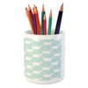 Ambesonne Cartoon Pencil Pen Holder, Easter Bunnies Pattern in Style