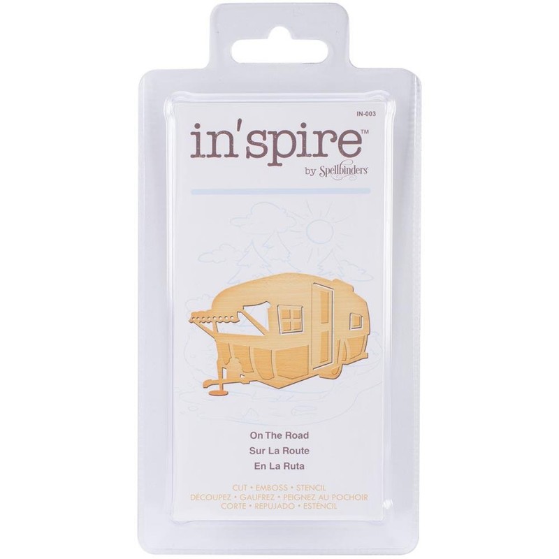 Spellbinder Paper Arts On the Road in Spire Shapeabilities Die,