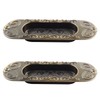 Biaungdo 2 Pcs Recessed Flush Handles Stainless Steel Finger Oval