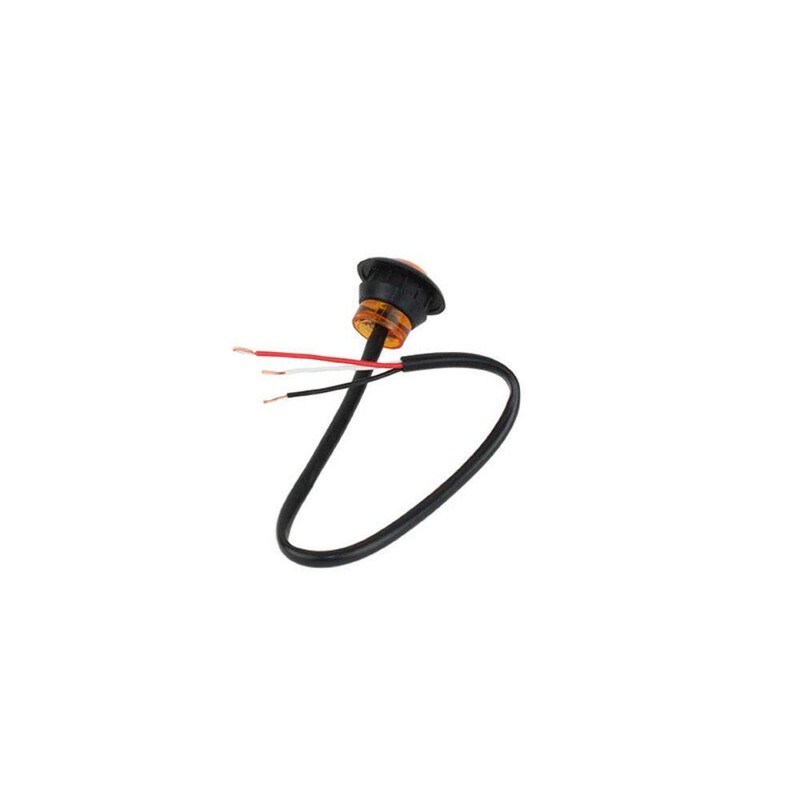 Automotive Fishbone Amber LED's 3/4 Inch Pair