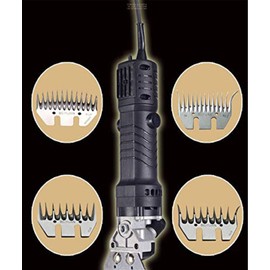 ele ELEOPTION Electric Sheep Shears 110V 450W Heavy Duty Pet Grooming Goat Clippers, Farm Animal Shave Tool with 13 Straight Tooth Shear Blades 6 Adjustable Speed for Sheep Animal Wool(Ship from US)