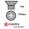 Cabentry Brand | Wood Screws | Flat Head | Phillips
