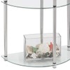 Convenience Concepts Royal Crest Entryway Table, Chrome / Glass