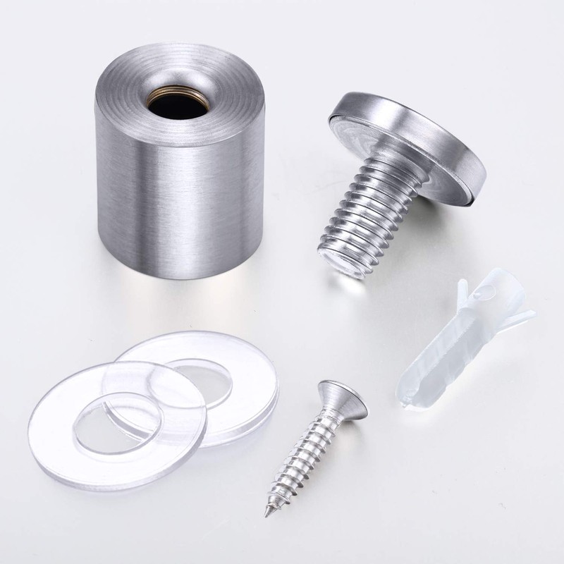 Pelopy 8 Pcs Sign Standoff Screws Advertising Screws Stainless Steel