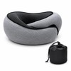 Memory Foam Travel Neck Pillow for Airplane Rest – Signature