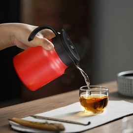 Thermal Carafe for Hot Drinks | 1L Insulated Tea Pot Coffee Carafe,Coffee Pot, Large-Capacity Hot Water Pitcher, Beverage Dispenser, Vacuum Coffee Carafe for Women, Men