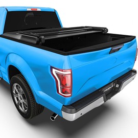 TOMOKA Soft Tri-Fold Truck Bed Tonneau Cover Compatible for 2004-2024 Ford F-150 and 2006-2014 Lincoln Mark LT Styleside/Fleetside 5.5 FT (67.1") Bed Waterproof Vinyl Easy to Install and Use